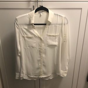 White portofino button up blouse